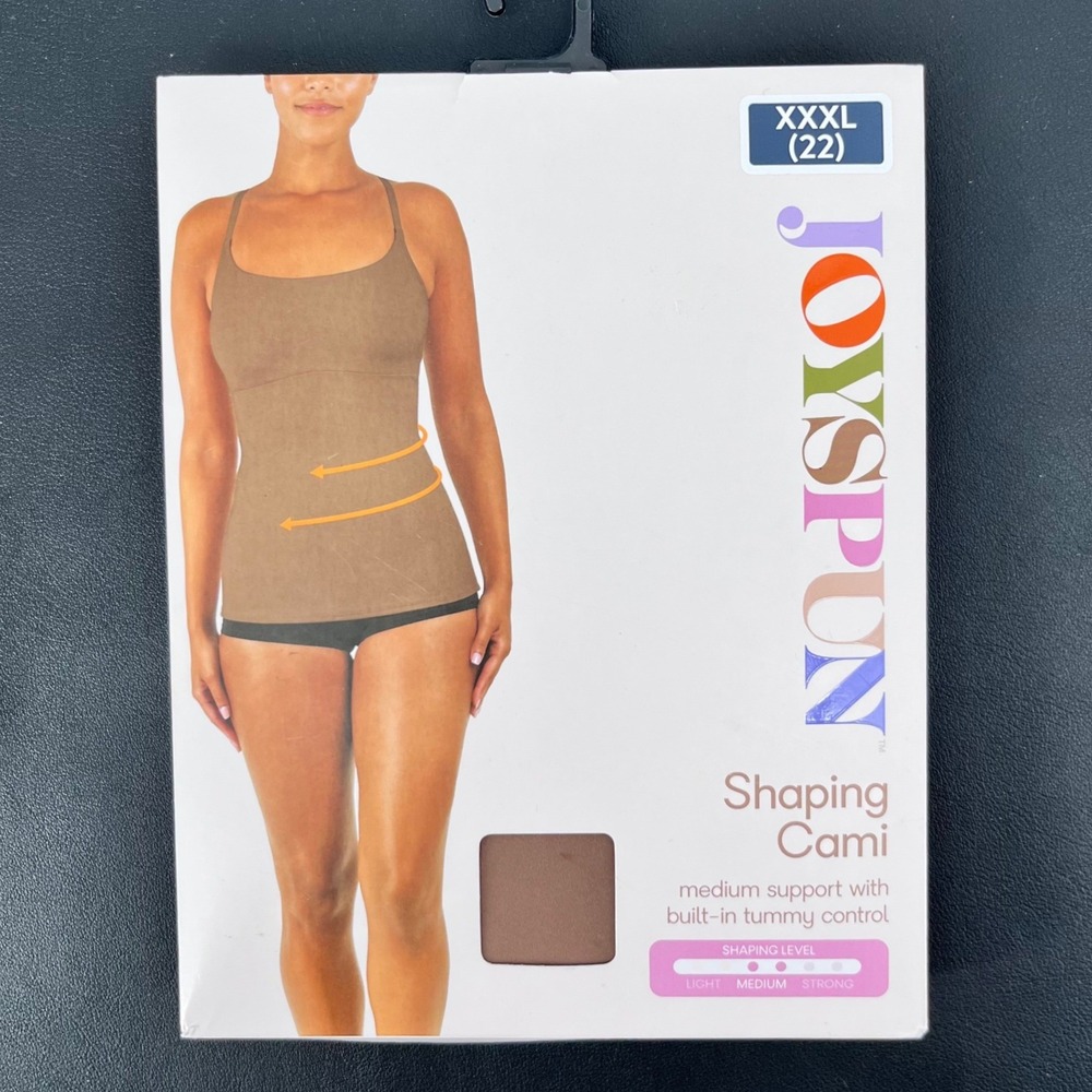 Joyspun Shaping Cami Womens XXXL 22 Moroccan Brown Tummy Control Medium Support